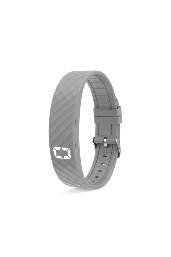 Premium Silicone Watch Band Featuring Anti Slip Grip Surface | With Sleep Tracking Adjustable For For Most 20MM Watch Models | Perfect For Custom Faces Grey