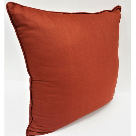 Premium Silk Throw Pillow 18" Red
