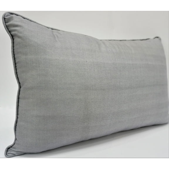 Premium Silk Throw Pillow Light Gray