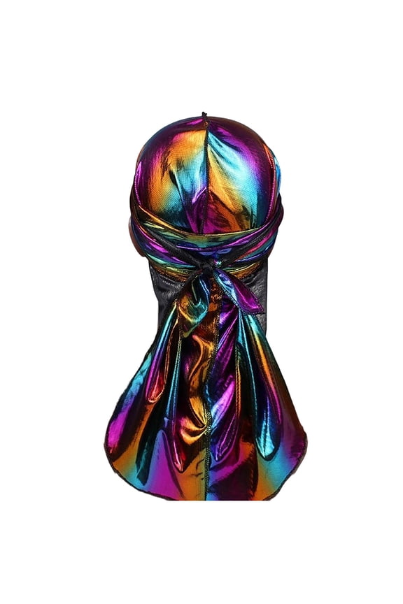 Premium Silky Durag with Long Tail Wide Straps 360 Wave Cap for Men and Women Doo Rag Headwrap Stain Resistant Smooth Finish Hair Protection