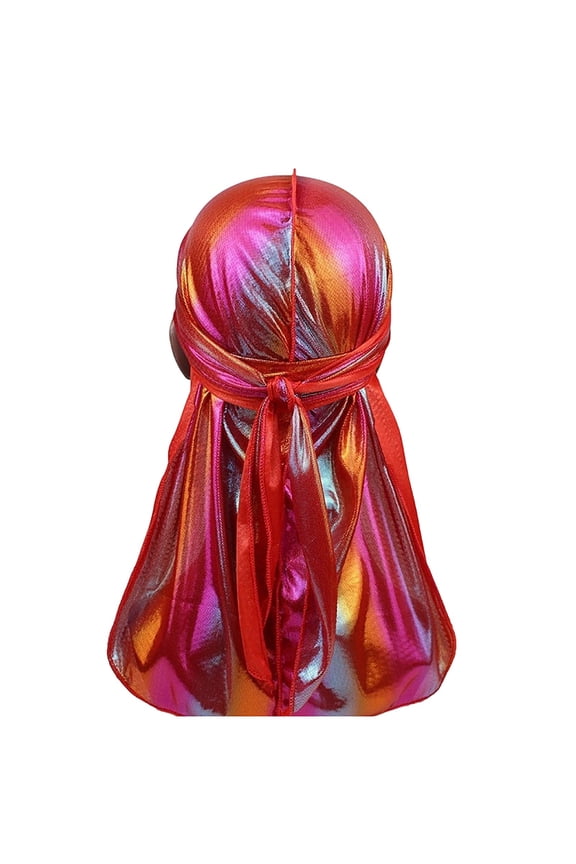 Premium Silky Durag with Long Tail Wide Straps 360 Wave Cap for Men and Women Doo Rag Headwrap Stain Resistant Smooth Finish Hair Protection