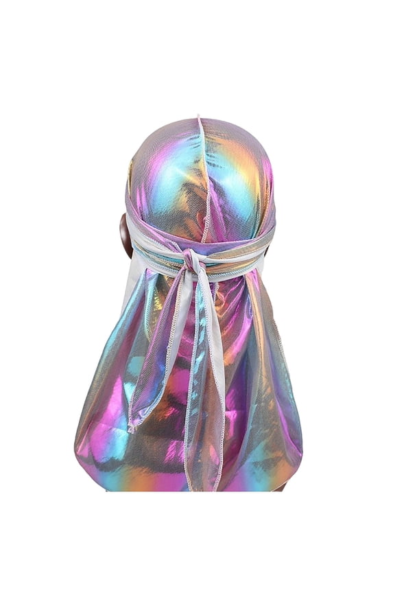 Premium Silky Durag with Long Tail Wide Straps 360 Wave Cap for Men and Women Doo Rag Headwrap Stain Resistant Smooth Finish Hair Protection