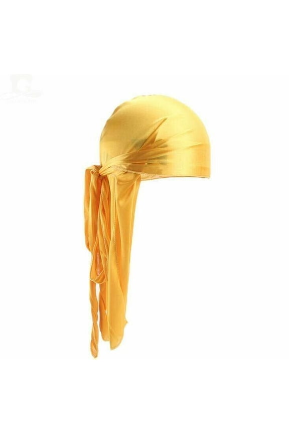 Premium Silky Satin Durag Men's Cap Hat Doo Rag Biker Smooth Head Wrap #HDUP