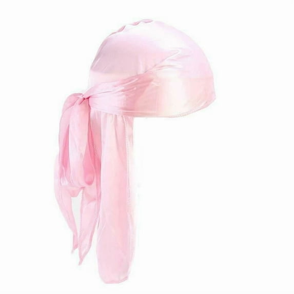 Premium Silky Satin Durag Men's Cap Hat Doo Rag Biker Smooth Head Wrap #HDUP
