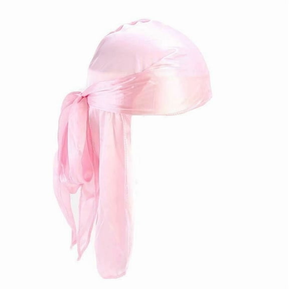 Premium Silky Satin Durag Men's Cap Hat Doo Rag Biker Smooth Head Wrap #HDUP