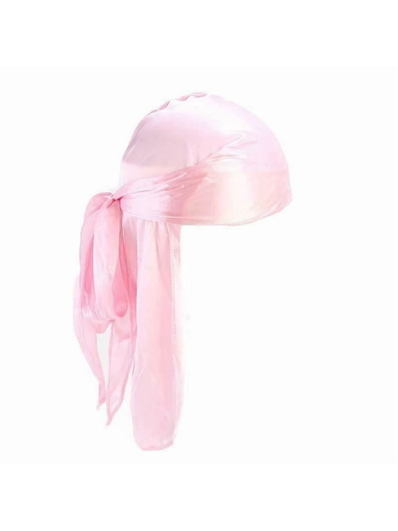 Premium Silky Satin Durag Men's Cap Hat Doo Rag Biker Smooth Head Wrap #HDUP