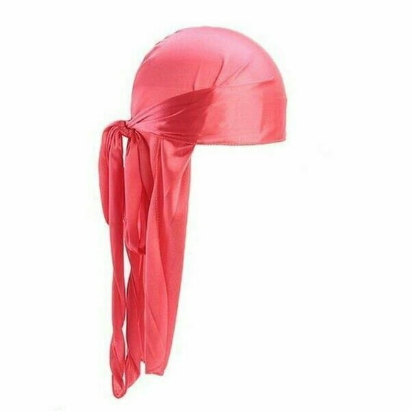 Premium Silky Satin Durag Men's Cap Hat Doo Rag Biker Smooth Head Wrap #HDUP
