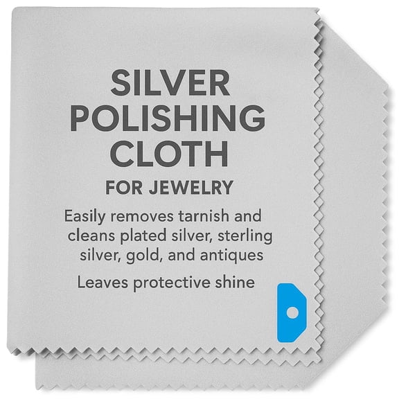 Premium Silver Polishing Cloth for Jewelry  Effectively Removes Tarnish from Sterling Silver, Gold, Plated Items, and Antiques  Protects and Restores Shine  Large 1 LB Cleaning Cloth 707684