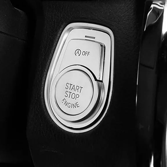 Premium Silver Start Stop Button Cover Trim For Bmw 1 2 3 Series F30 X1 X6 Fangkenuo