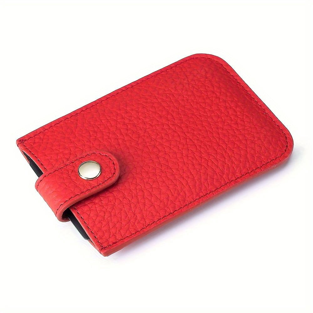 Premium Handmade Leather Cardholder Wallet - Ultra Slim & Lightweight (Black)