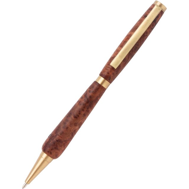 Premium Slimline Pen Kit Woodturning Project (10, Antique Brass