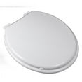 thumbnail image 1 of Premium Slow Close Combination-Family Plastic Round Front Toilet Seat, White, 1 of 1