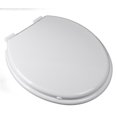 thumbnail image 1 of Premium Slow Close Combination-Family Plastic Round Front Toilet Seat, White, 1 of 1