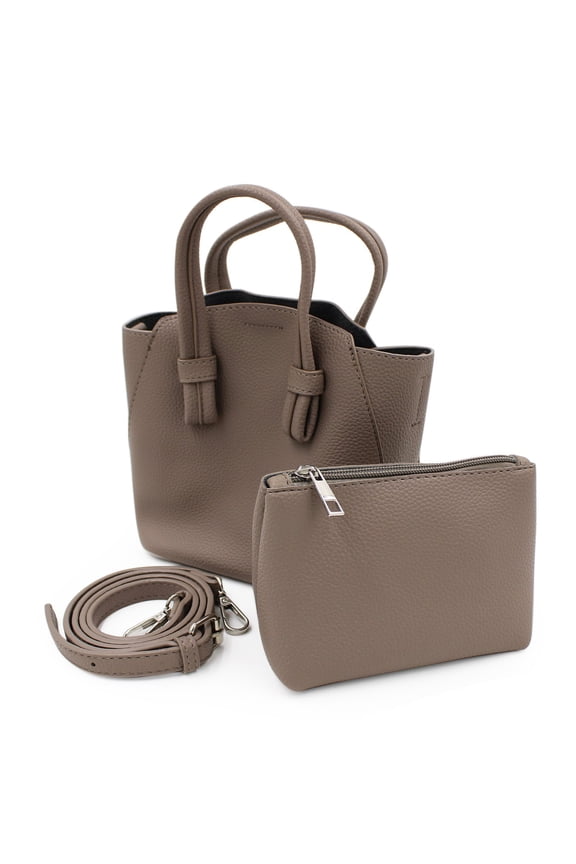 Premium Small Soft Vegan Leather Tote Top Handle Handbag Shoulder Bag Crossbody