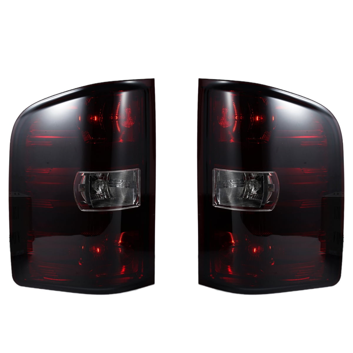 Premium Smok Red Tail Lights Fit For 2007-2014 Chevy Silverado  1500 2500 3500 Rear Lamps ; Pair;  ;No Bulbs