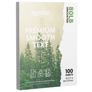 Premium Smooth Text Paper, 8.5 x 11 inches, 70lb Uncoated, 100 Sheets