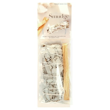 Premium Smudge Collection Sage Palo Santo Kit (Includes 1 Sage Bundle and 1 Palo Santo Stick)