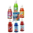 thumbnail image 1 of Premium Snow Cone Syrup Kit: 16-Ounce Bottles of Cherry, Blue Raspberry, Peach Mango, Sharkleberry, Green Apple, and Tropical Punch Syrups with 20 Cups and Straws, 1 of 5