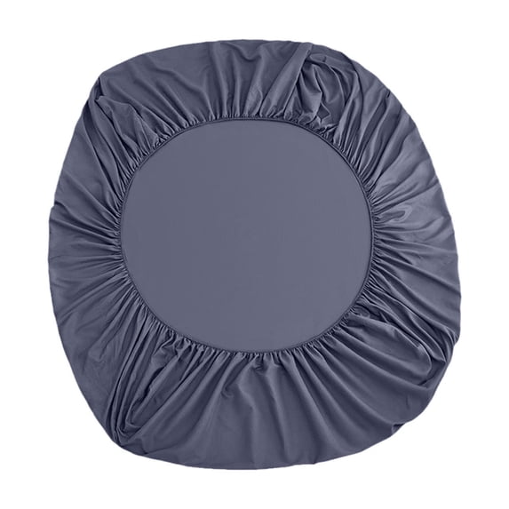 Premium Soft Brushed Microfiber Round Bed Fitted Sheet,Ultra Breathable & Wrinkle Resistant,Deep Pocket Design,Easy Care,Luxurious Comfort for Bedroom & Guest Room,Bedding Essential