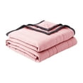 thumbnail image 1 of Premium Soft Pink Weighted Blanket for Adults 100% Cotton, Breathable, Heavy Blanket for Better Sleep, 100x140cm, 1.5 lbs, 1 of 3