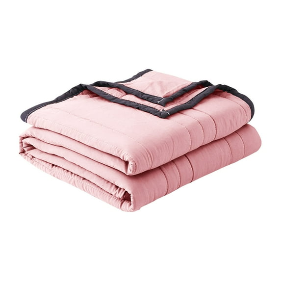 Premium Soft Pink Weighted Blanket for Adults 100% Cotton, Breathable, Heavy Blanket for Better Sleep, 100x140cm, 1.5 lbs