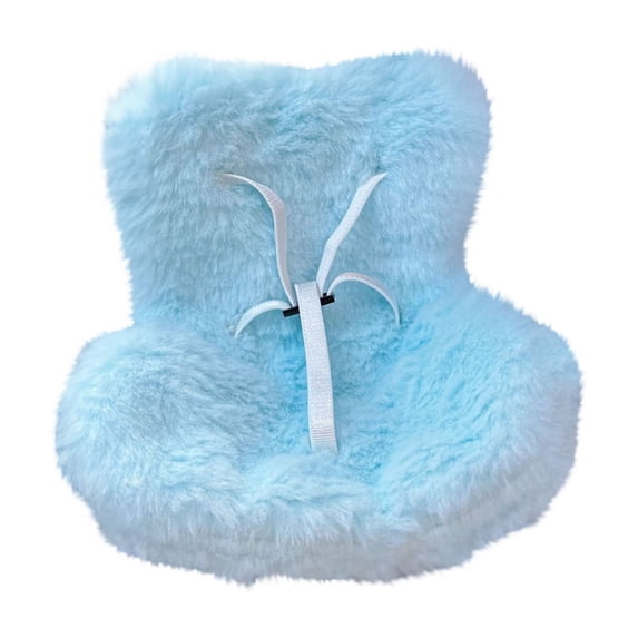 Premium Soft Plush Baby Seat Cover Universal Fit, Cozy Comfort, Machine Washable, Non-Slip Backing, Light Blue