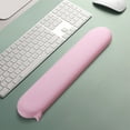 thumbnail image 1 of Premium Soft Rubber Ergonomic Keyboard Wrist Support Pad With Palm Cushion For Typing Comfort Office Gaming Workstation, Solid Color Durable Non-Slip Silicone Wrist Rest Wide 40cm Length, 1 of 6