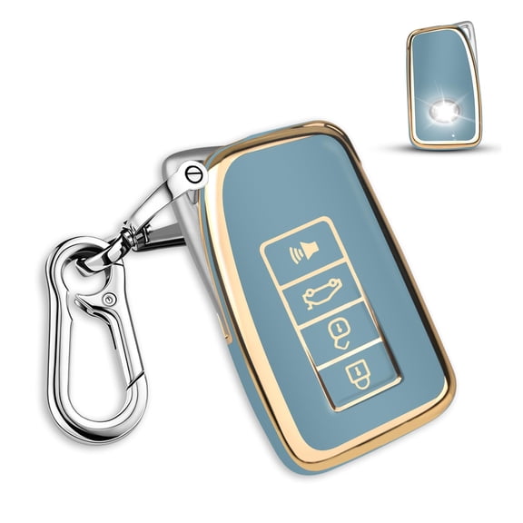 Premium Soft TPU Protective Key Fob Cover with Keyring for Lexus RX ES GS LS NX RC LC RS GX LX 2014-2025 Models