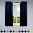 thumbnail image 1 of Premium Soft Touch Curtain Panel - 52" x 84" 1 Panel - Dark Blue, 1 of 4