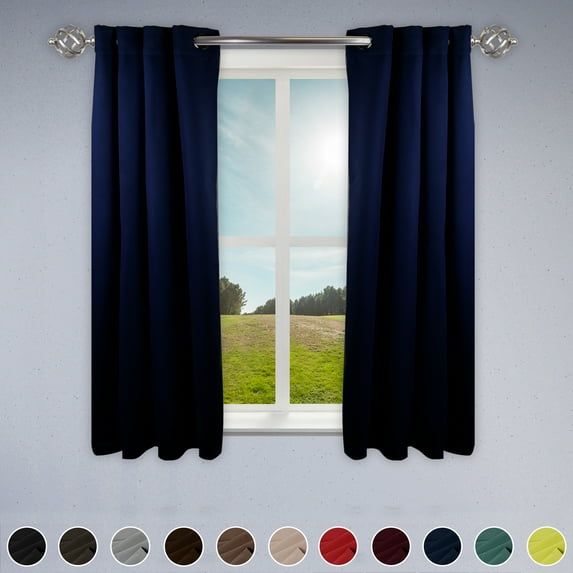Premium Soft Touch Curtain Panel - 52" x 84" 1 Panel - Dark Blue