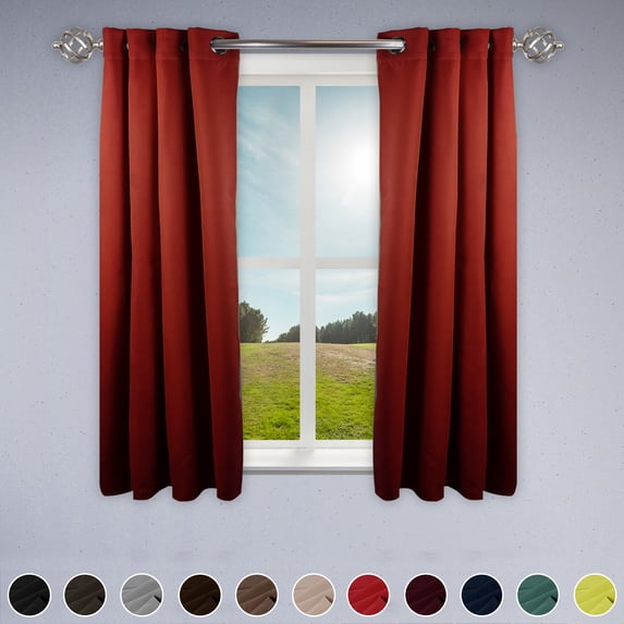 Premium Soft Touch Curtain Panel - 52" x 84" 1 Panel - Red
