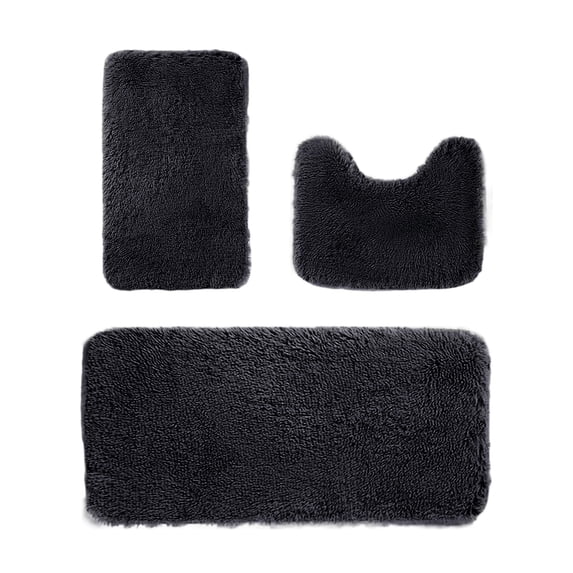 Premium Soft Water-Absorbent Non-Slip Bathroom Mat Set – Comfortable, Durable, Washable Rugs for Home, Restroom, and Spa Use