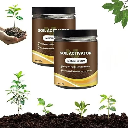 Premium Soil Activated Treasure,Soil Activator Organic Water,Soluble Soil Improvement Loosening Agent ,Boost Root Development & Plant Growth 120g
