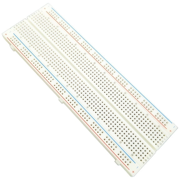 Premium Solderless Breadboard, 830 Tie Points, 6.5" x 2.1", RoHS Compliant