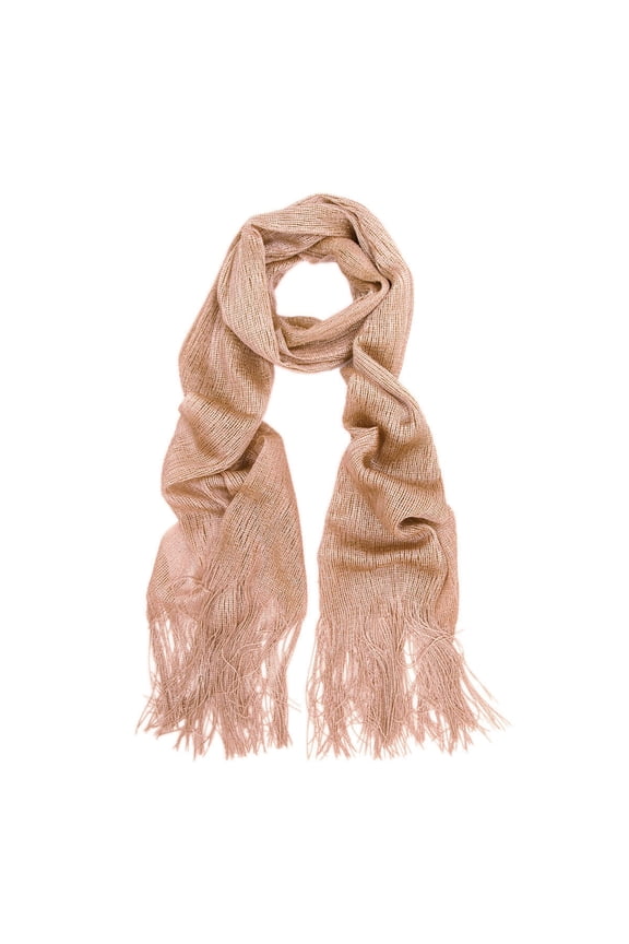 Premium Solid Color Glitter Metallic Mesh Scarf Wrap