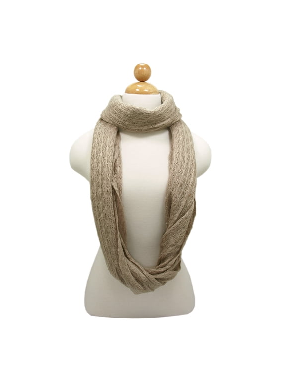 Premium Solid Color Knit Infinity Circle Scarf