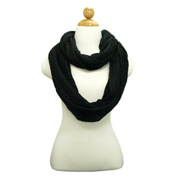 Premium Solid Color Knit Infinity Circle Scarf