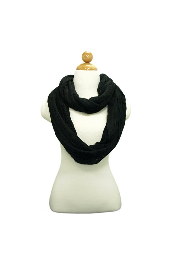 Premium Solid Color Knit Infinity Circle Scarf