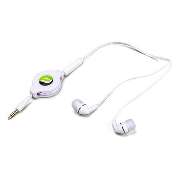 Premium Sound Retractable Headset Hands-free Earphones Mic Compatible With Samsung Galaxy Tab 2 7 10.1, Sky S9+ S9 S8 active, S7 Active, S6 Active Note8, J7 V (2017), Sky Pro, Perx G6Q
