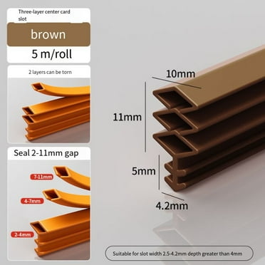 Premium Soundproof Door Seal Kit For Bedroom: Enhance Repeated Purchases With-Brown