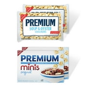 Premium Saltine Crackers Variety Pack, Mini and Oyster Crackers, Lunch Snacks, Bulk Snacks, 4 Packs