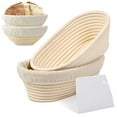 Premium Sourdough Proofing Basket Set with Non-Stick Liners & Slashing ...