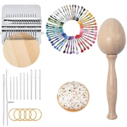 Premium Speedweve Darning Loom Kit | Complete Mending Set for Socks & Clothes | 14-Hook Loom + 50 Threads + Tools