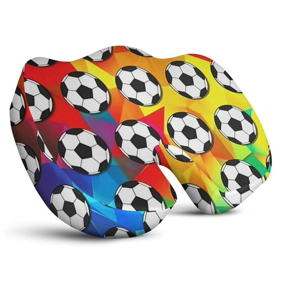 Premium Sports Pattern Memory Foam Seat Cushion Ergonomic Chair Pad for Office Chair, Car, Airplane & Bleachers Sciatica, Tailbone Hip & Back Pain Relief - Chair Cushion for Long Office Workers.