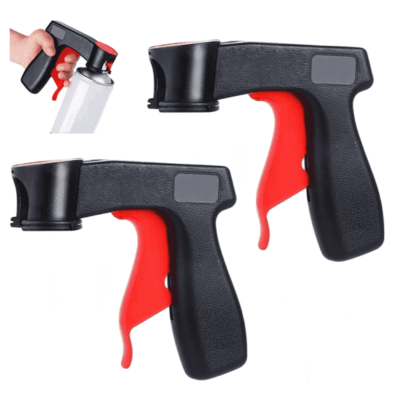 Lonmuju 2Pcs Aerosol Can Trigger Handle, Ergonomic Spray Paint Grip for DIY Furniture, Wall Painting & Car Touch-Ups