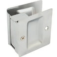 thumbnail image 1 of Premium Square Pocket Door Lock, Passage (Hall/Closet) Latch, Clear Pack, Satin Chrome by Stone Harbor Hardware, 1 of 3