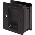 thumbnail image 1 of Premium Square Pocket Door Lock, Passage (Hall/Closet) Latch, Clear Pack, Vintage Bronze by Stone Harbor Hardware, 1 of 3