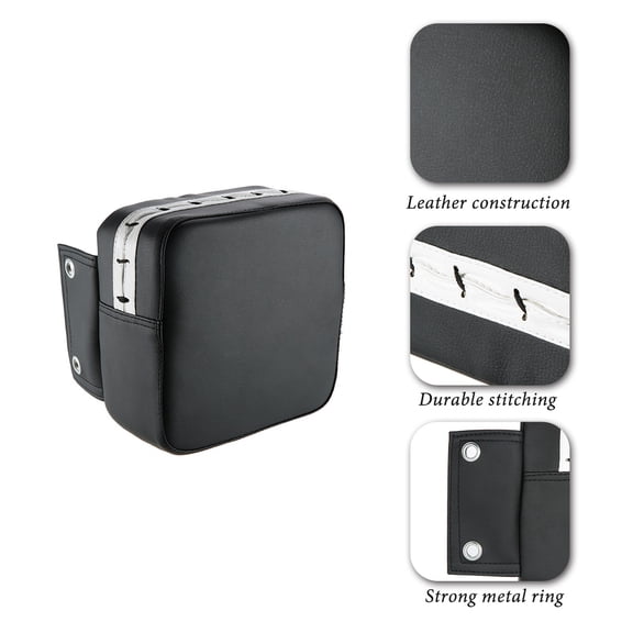 Premium Square Wall Punch Pad for Boxing and MMA Training, Black Focus Kick Target Strike Pad, 7.87 x 7.87 x 3.94 inches / 20 x 20 x 10 cm, Durable Free Combat Equipment