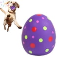 thumbnail image 1 of Premium Squeaky Teething Toys for Puppies Small Medium Breed | 2.4" Soft Bouncing Interactive Egg Shape Dog Play Balls, 1 of 2