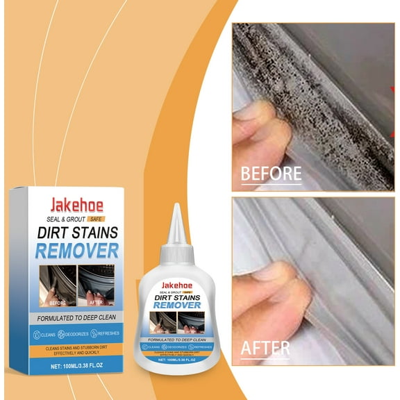 Premium Stain Remover | Deep Cleaning for Mold, Grime, Grease, Bathroom & Laundry Seals | Fast-Acting, Gentle Formula | 100ml | Easy Application, Long-Lasting | Remove Dirt, Mildew, Discoloration